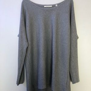 Grey high low sweater